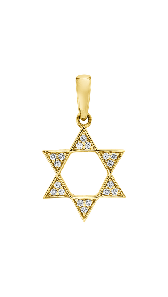Brogle Classic Star of David pendant with diamonds