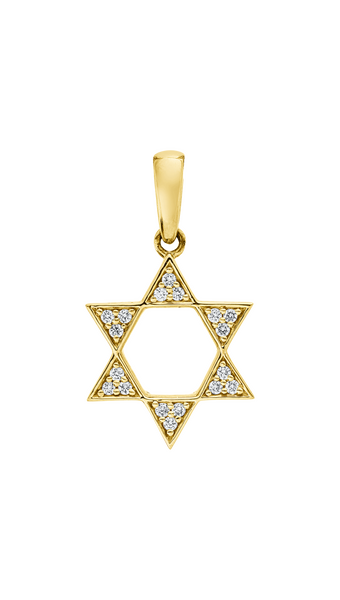 Brogle Classic Star of David pendant with diamonds