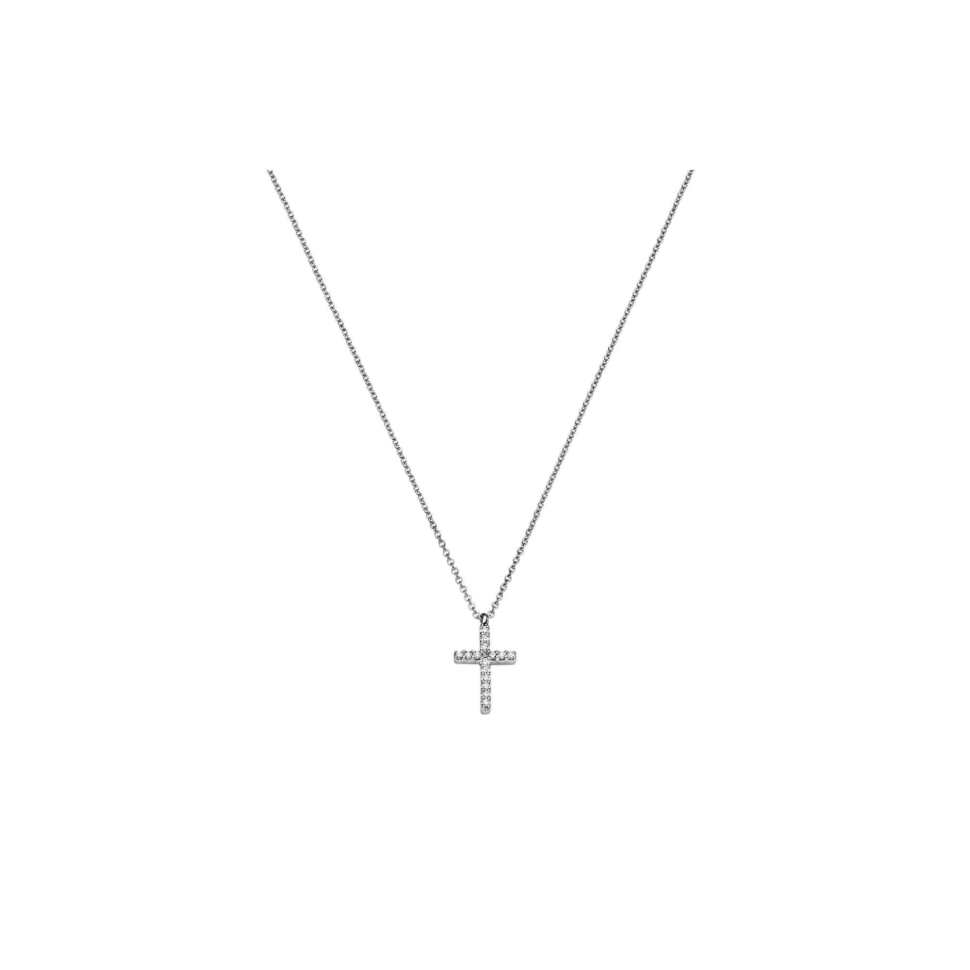 Brogle Classic Kette mit Diamantkreuz Brogle Classic Kette mit Diamantkreuz