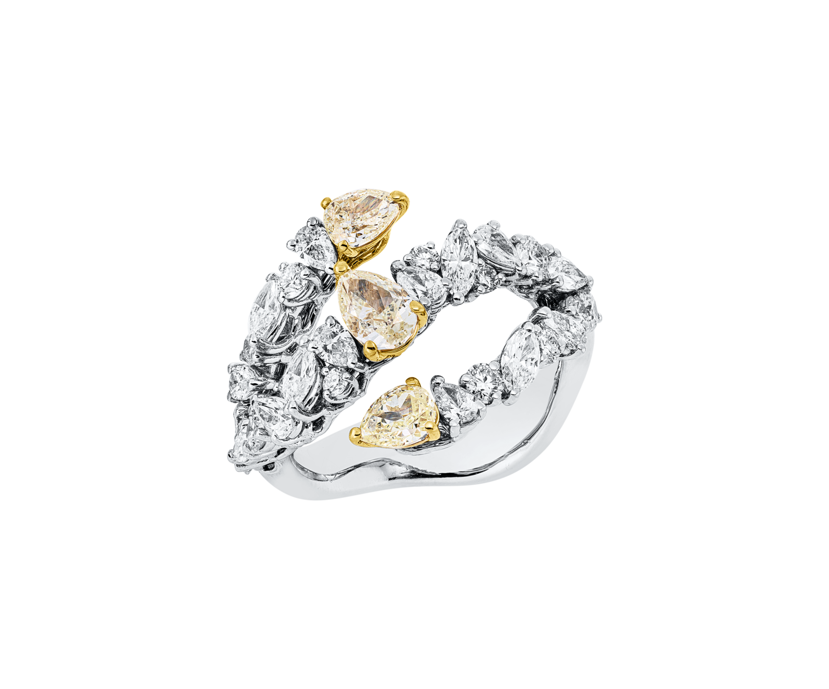 Brogle Selection Bicolor diamond ring