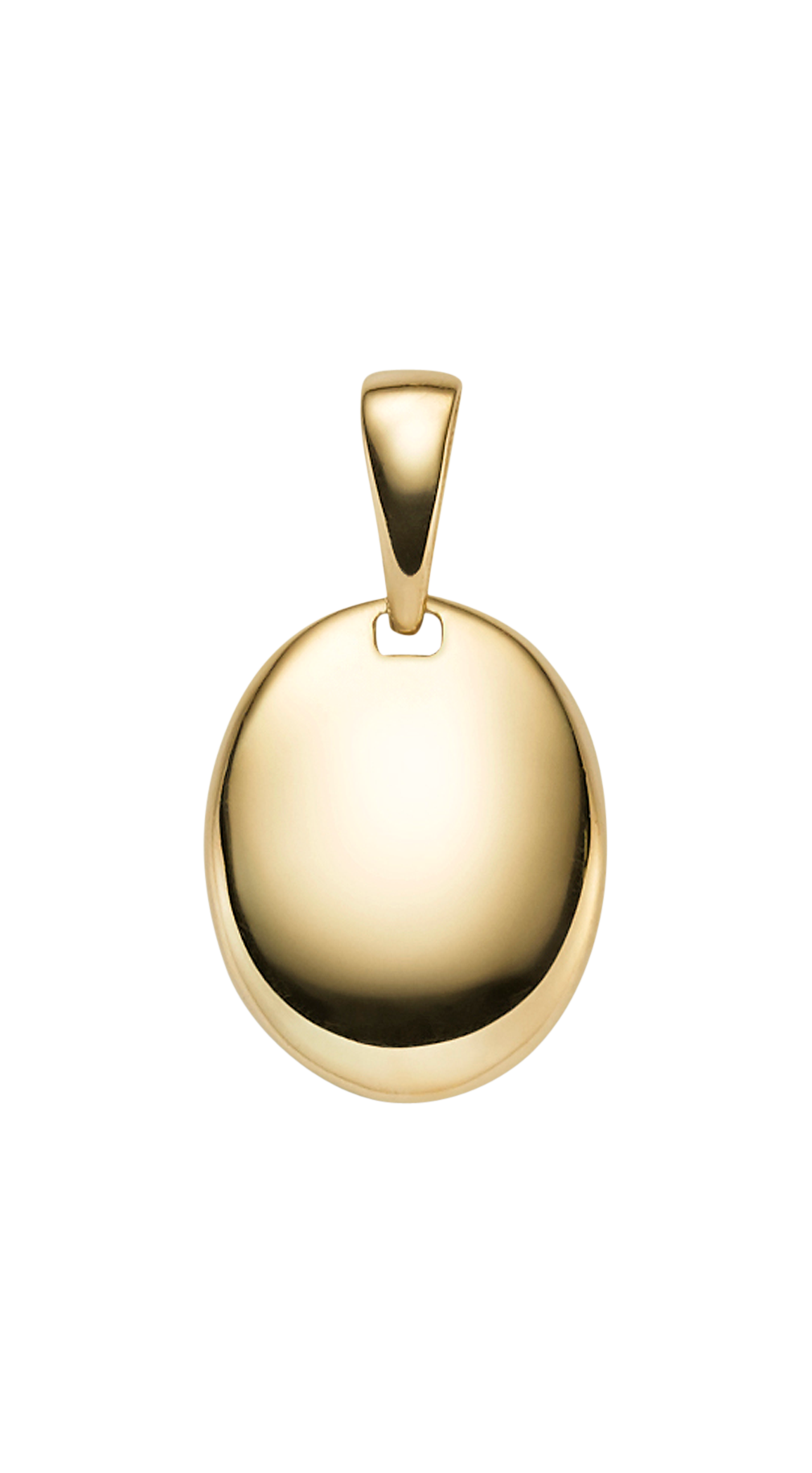 Brogle Classic engraved pendant "Oval" in gold Brogle Classic engraved pendant "Oval" in gold