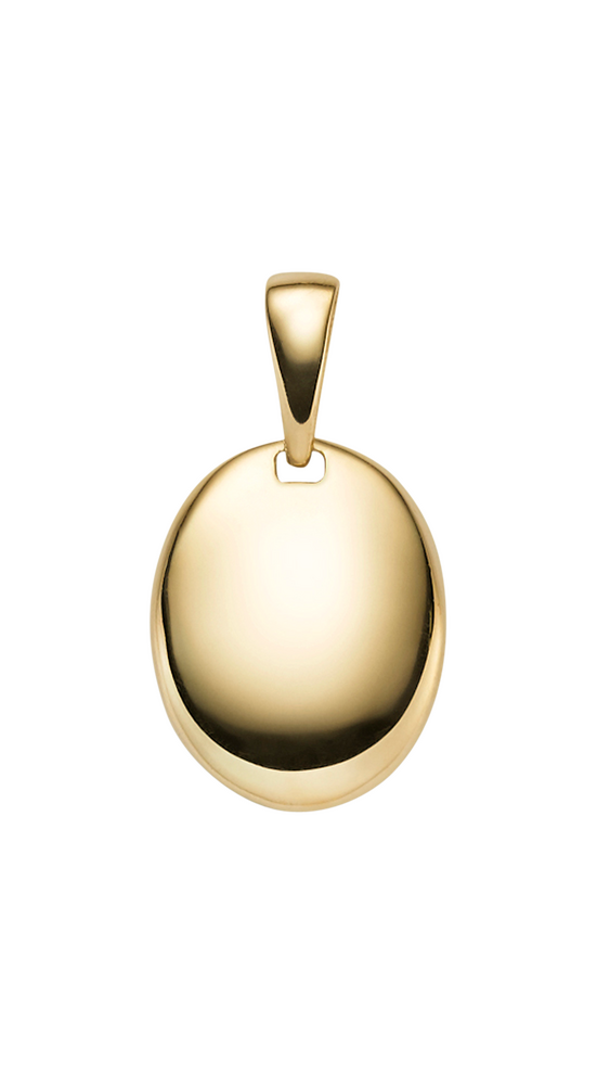 Brogle Classic engraved pendant "Oval" in gold Brogle Classic engraved pendant "Oval" in gold