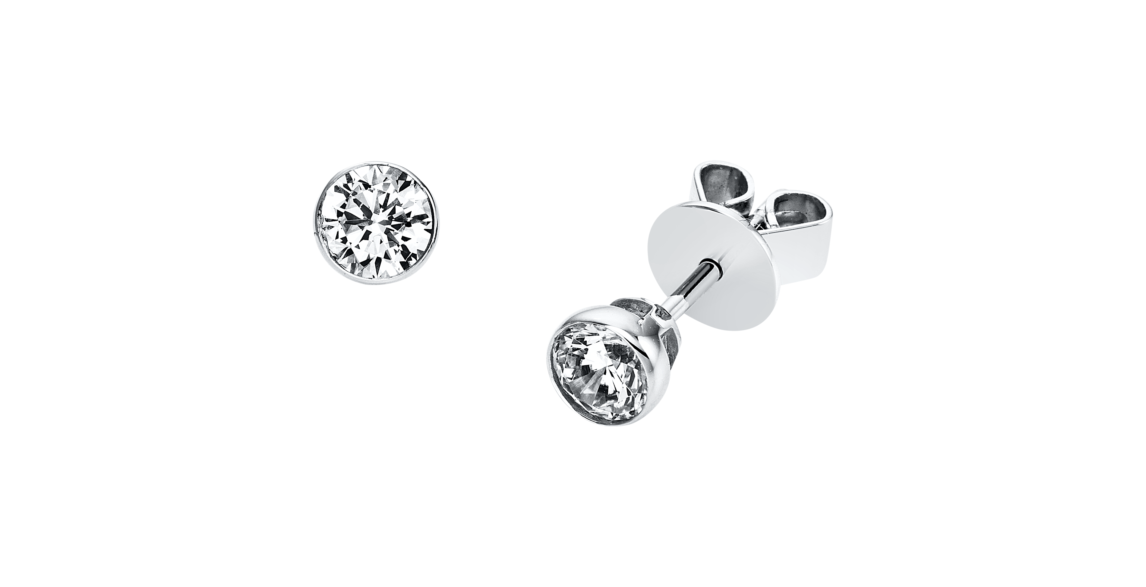 Brogle solitaire ear studs Sophie up to 0.5 carat Brogle solitaire ear studs Sophie up to 0.5 carat