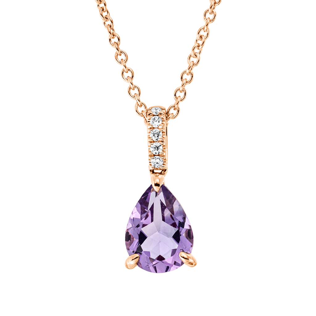 Brogle Classic necklace with amethyst pendant