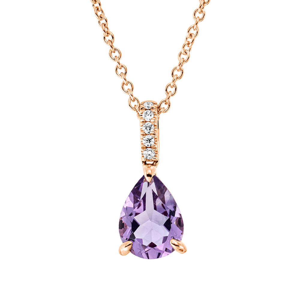 Brogle Classic necklace with amethyst pendant