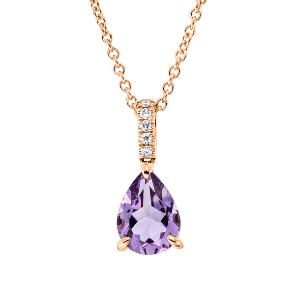 Brogle Classic necklace with amethyst pendant
