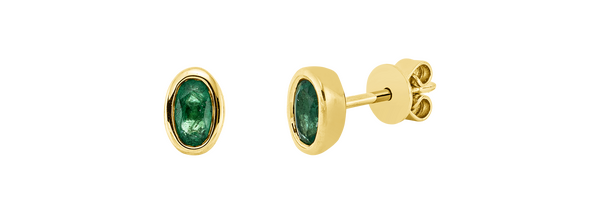 Brogle Classic Smaragdohrstecker