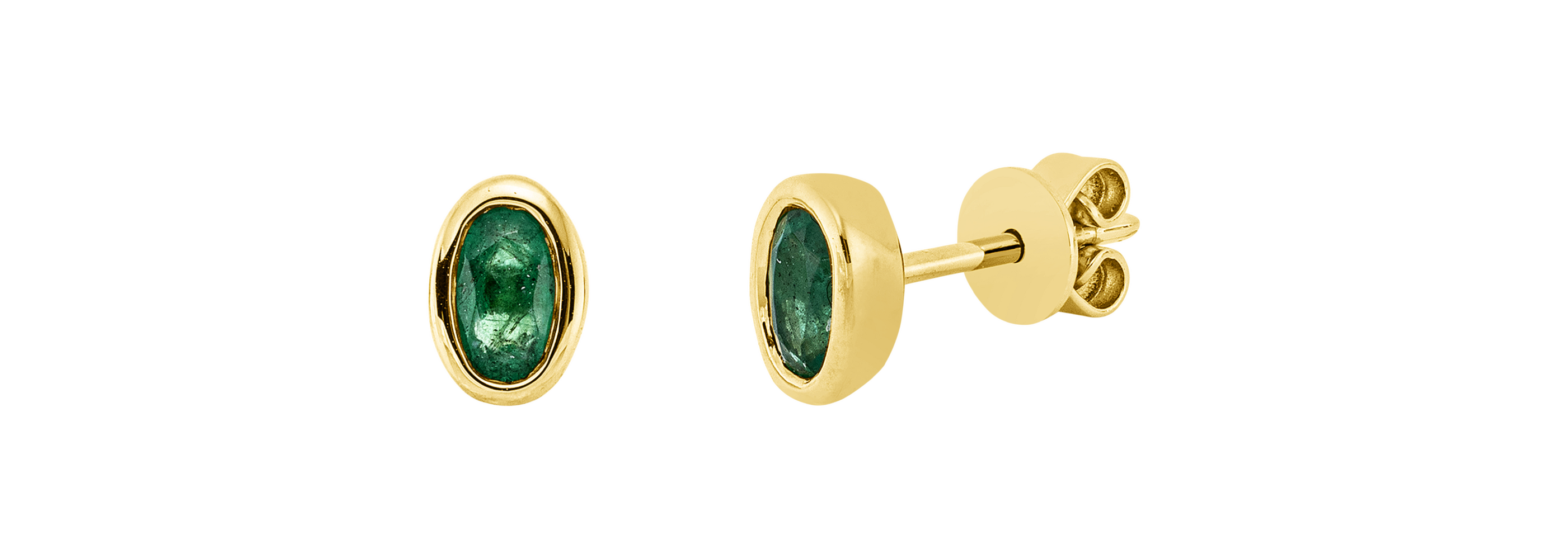 Brogle Classic emerald stud earrings Brogle Classic emerald stud earrings