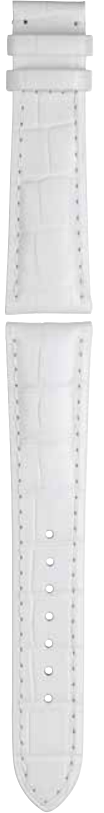 Union Glashütte weißes Kalbsleder-Armband mit Krokoprägung 17mm Union Glashütte weißes Kalbsleder-Armband mit Krokoprägung 17mm