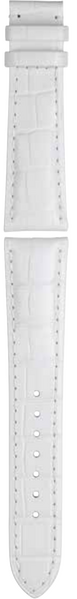 Union Glashütte weißes Kalbsleder-Armband mit Krokoprägung 17mm Union Glashütte weißes Kalbsleder-Armband mit Krokoprägung 17mm