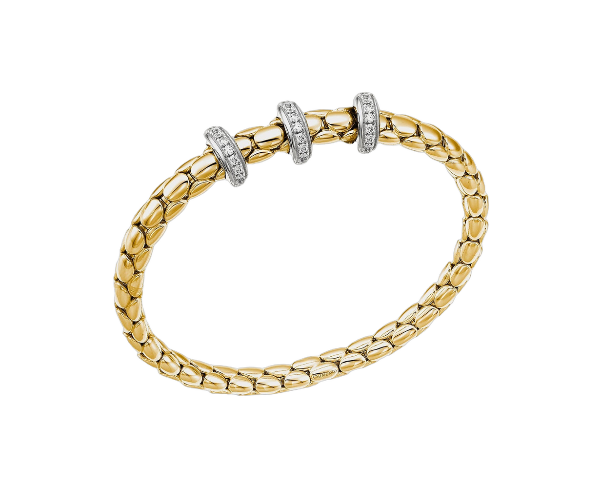 750 white and yellow gold
