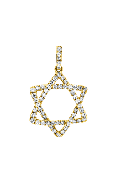 Brogle Classic Davidstern Anhänger mit Diamanten