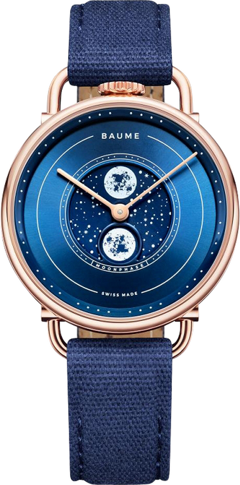 Baume quartz moon phase 35mm