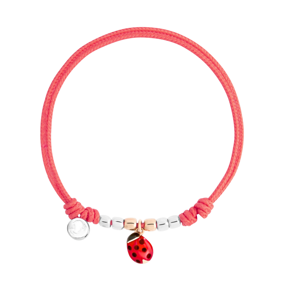 Dodo ladybug cord bracelet