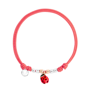 Dodo ladybug cord bracelet