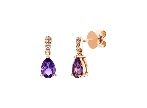 Brogle Classic amethyst stud earrings Brogle Classic amethyst stud earrings