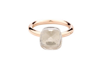 PAA1100 O6000 000TB 020 Pomellato ring nudo classic rose gold 18kt white gold 18kt white topaz a3837617794259d41