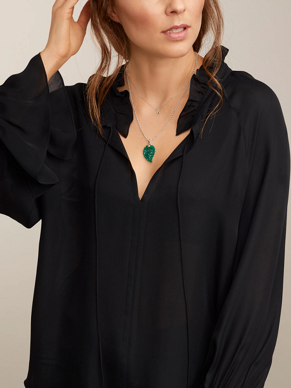 Tamara Comolli India Leaf Onyx S Anhänger