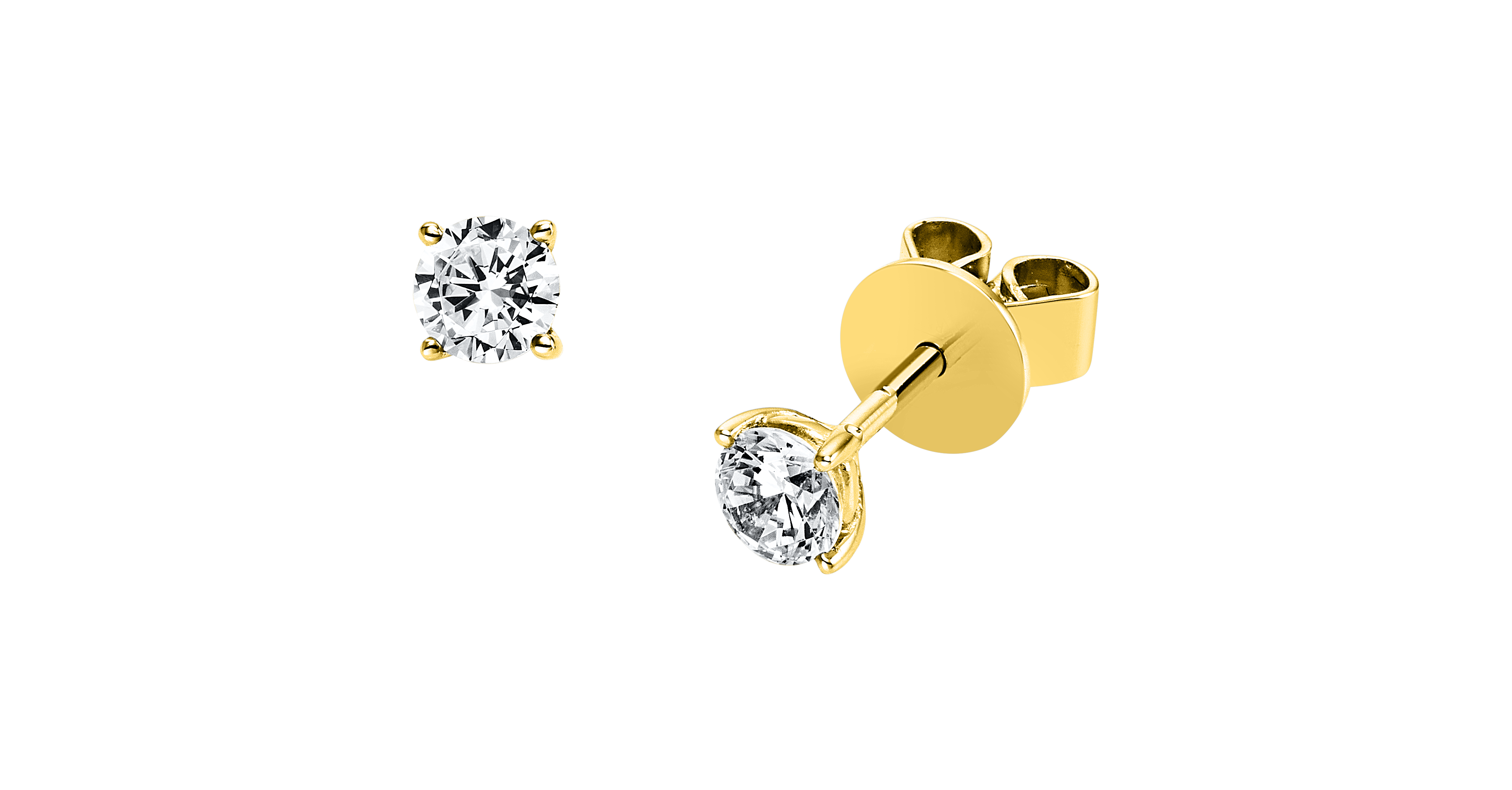 Brogle solitaire ear studs Julia up to 0.5 carat Brogle solitaire ear studs Julia up to 0.5 carat