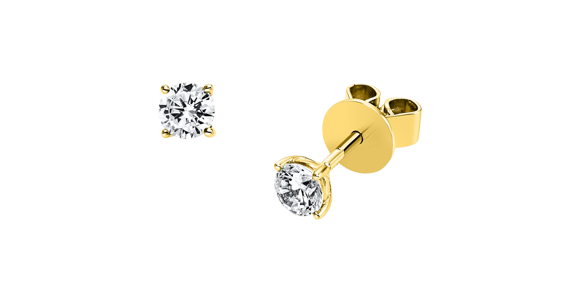 Brogle solitaire ear studs Julia up to 0.5 carat Brogle solitaire ear studs Julia up to 0.5 carat