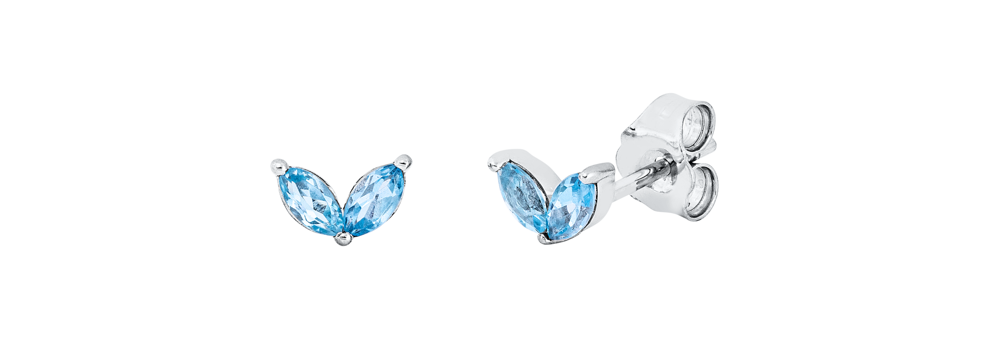 Brogle Classic Swiss topaz stud earrings Brogle Classic Swiss topaz stud earrings