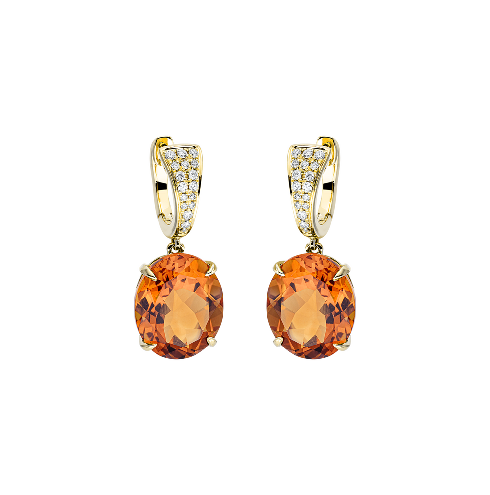 Brogle Classic citrine earrings