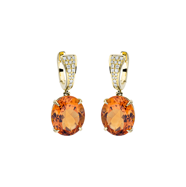 Brogle Classic citrine earrings Brogle Classic citrine earrings