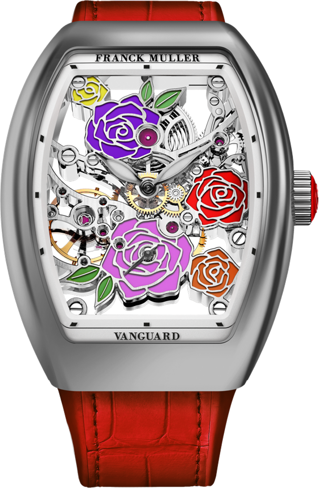 Franck Muller Vanguard Rose Skeleton 42.3 x 32mm