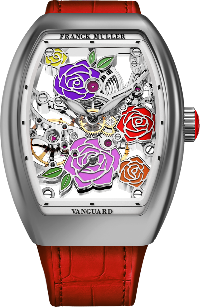Franck Muller Vanguard Rose Skeleton 42.3 x 32mm Franck Muller Vanguard Rose Skeleton 42.3 x 32mm