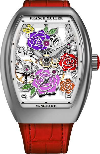 Franck Muller Vanguard Rose Skeleton 42.3 x 32mm Franck Muller Vanguard Rose Skeleton 42.3 x 32mm