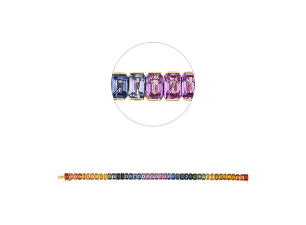 Brogle Selection Saphirarmband Rainbow Brogle Selection Saphirarmband Rainbow