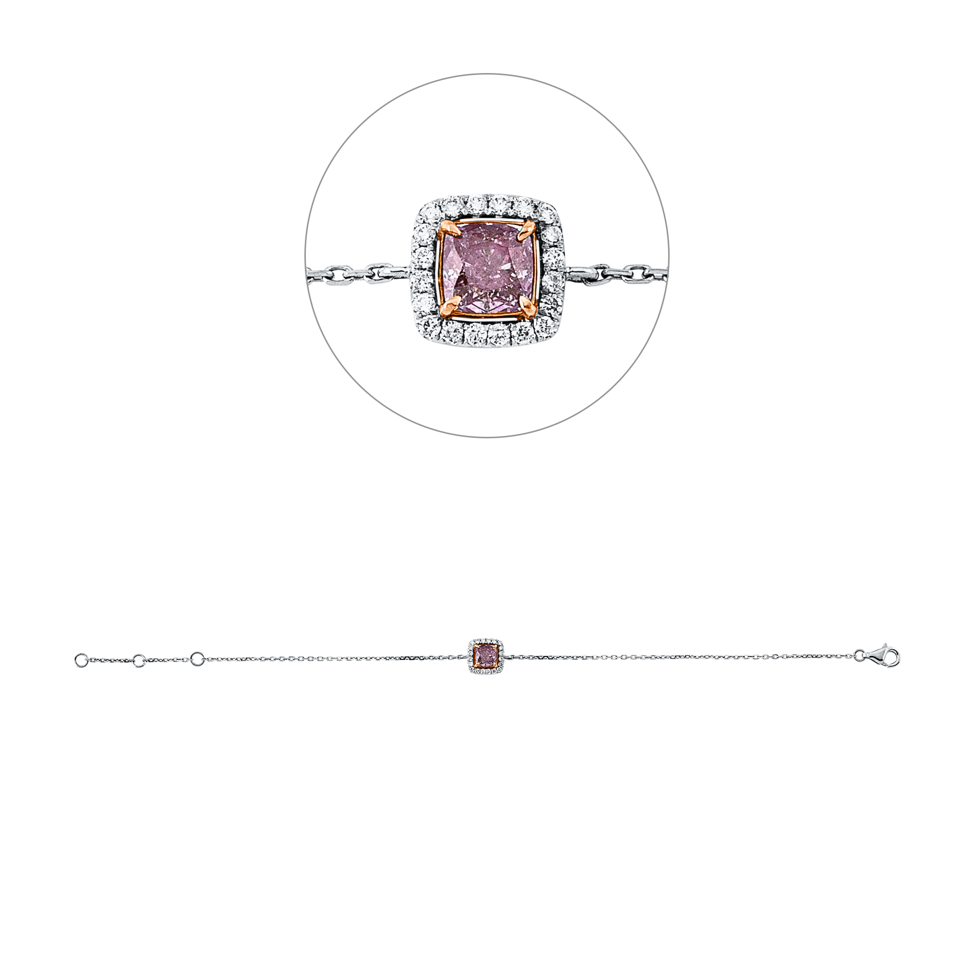 Brogle Selection bicolor diamond bracelet