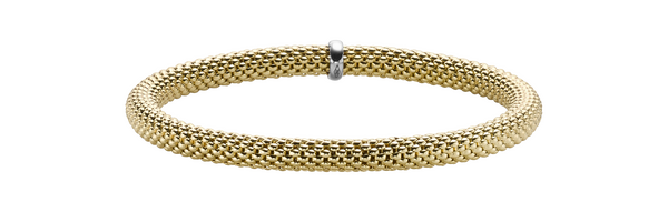 Brogle Classic gold bracelet flexible 5mm