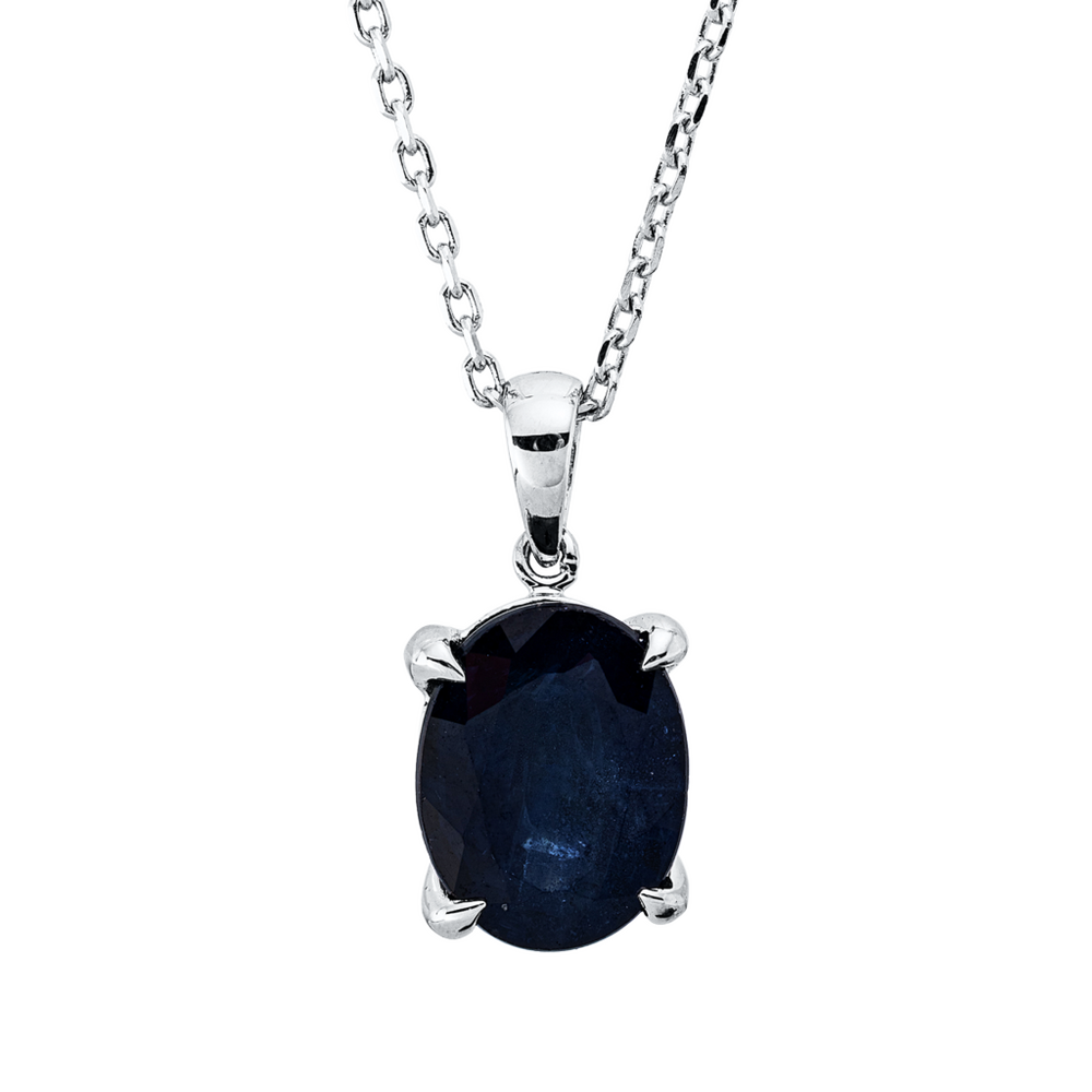 Brogle Classic necklace with sapphire pendant Brogle Classic necklace with sapphire pendant