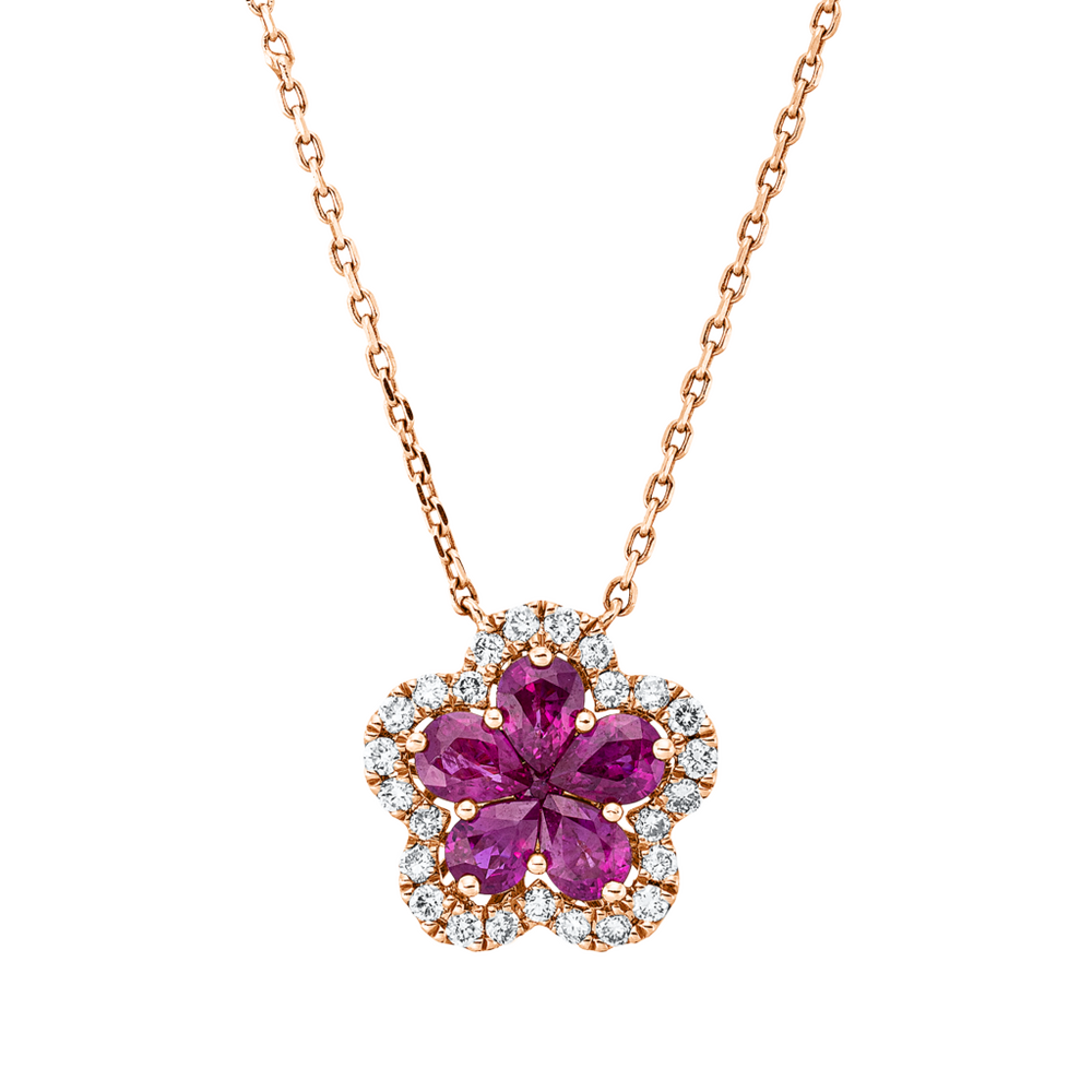 Brogle Classic necklace with ruby pendant