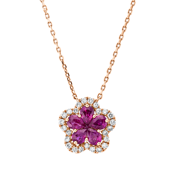 Brogle Classic necklace with ruby pendant