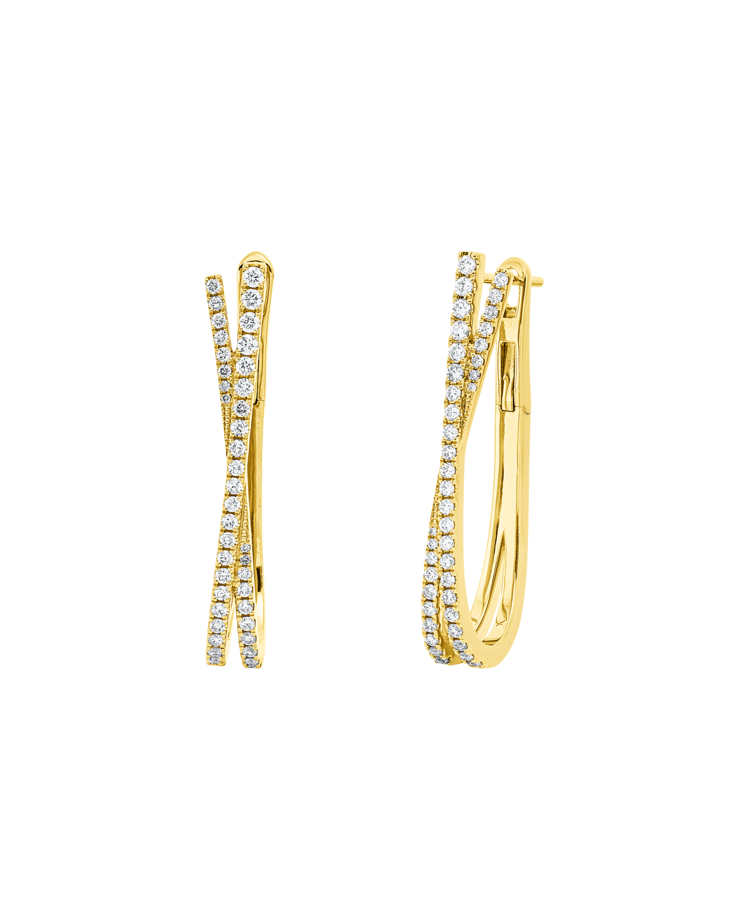 Brogle Selection diamond hoop earrings Brogle Selection diamond hoop earrings