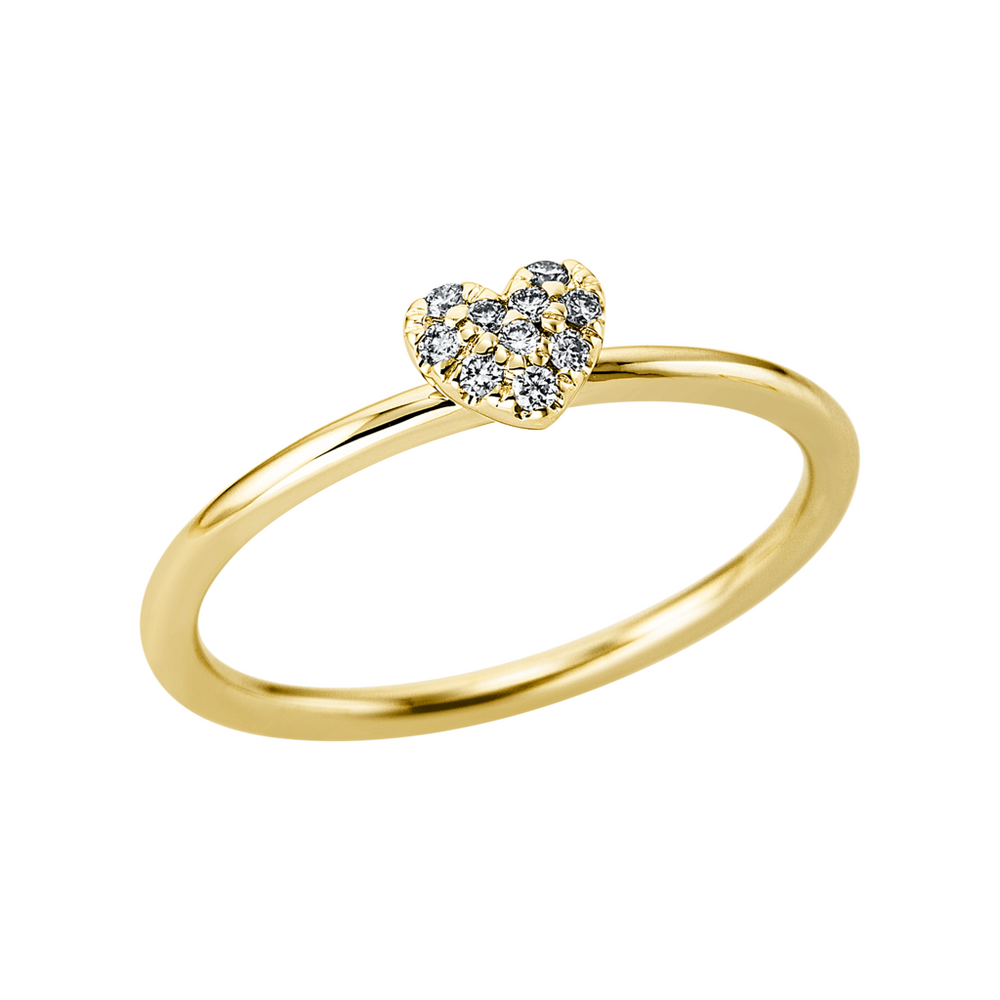 Brogle Selection Spirit heart ring with diamonds