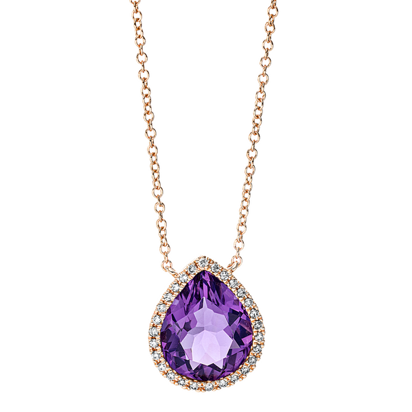 Brogle Classic necklace with amethyst pendant Brogle Classic necklace with amethyst pendant