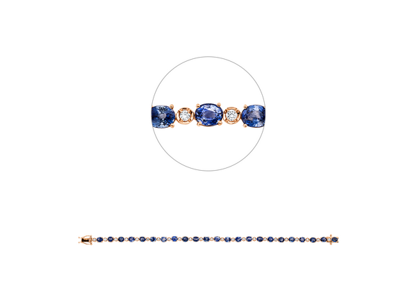 Brogle Selection Saphirarmband Brogle Selection Saphirarmband
