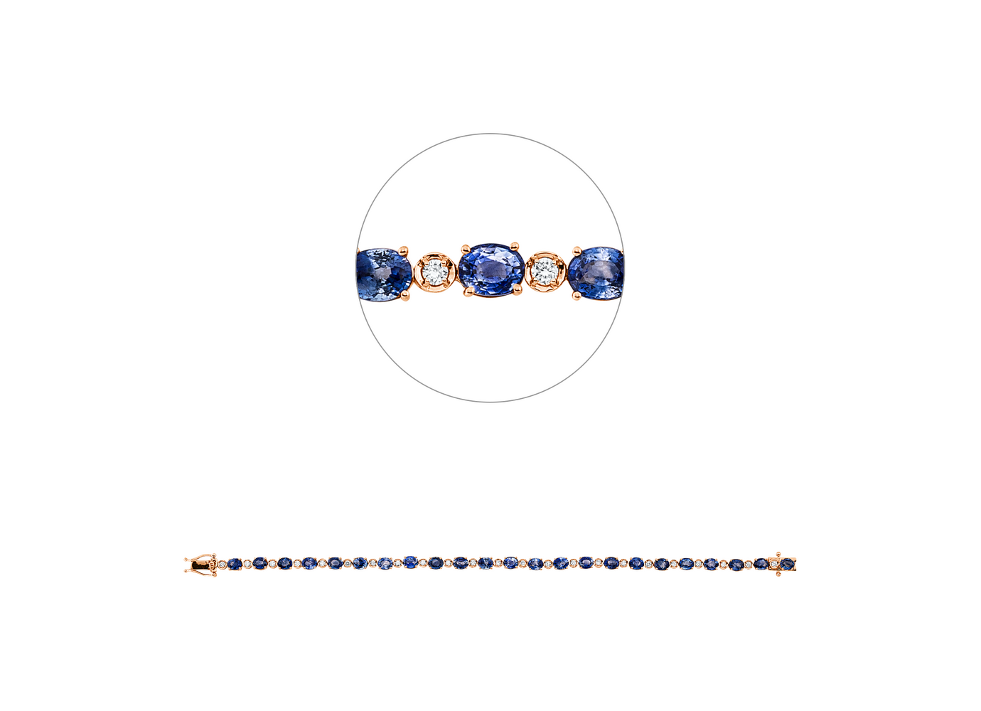 Brogle Selection Saphirarmband Brogle Selection Saphirarmband