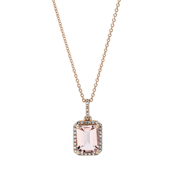 Brogle Classic Kette mit Morganitanhänger Brogle Classic Kette mit Morganitanhänger