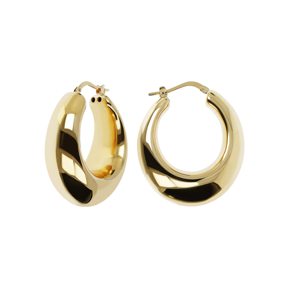 Bronzallure Golden hoop earrings