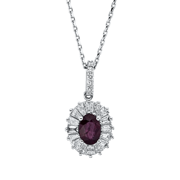 Brogle Classic necklace with ruby pendant Brogle Classic necklace with ruby pendant