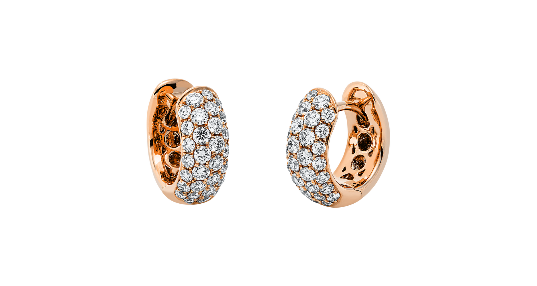 Brogle Selection diamond hoop earrings