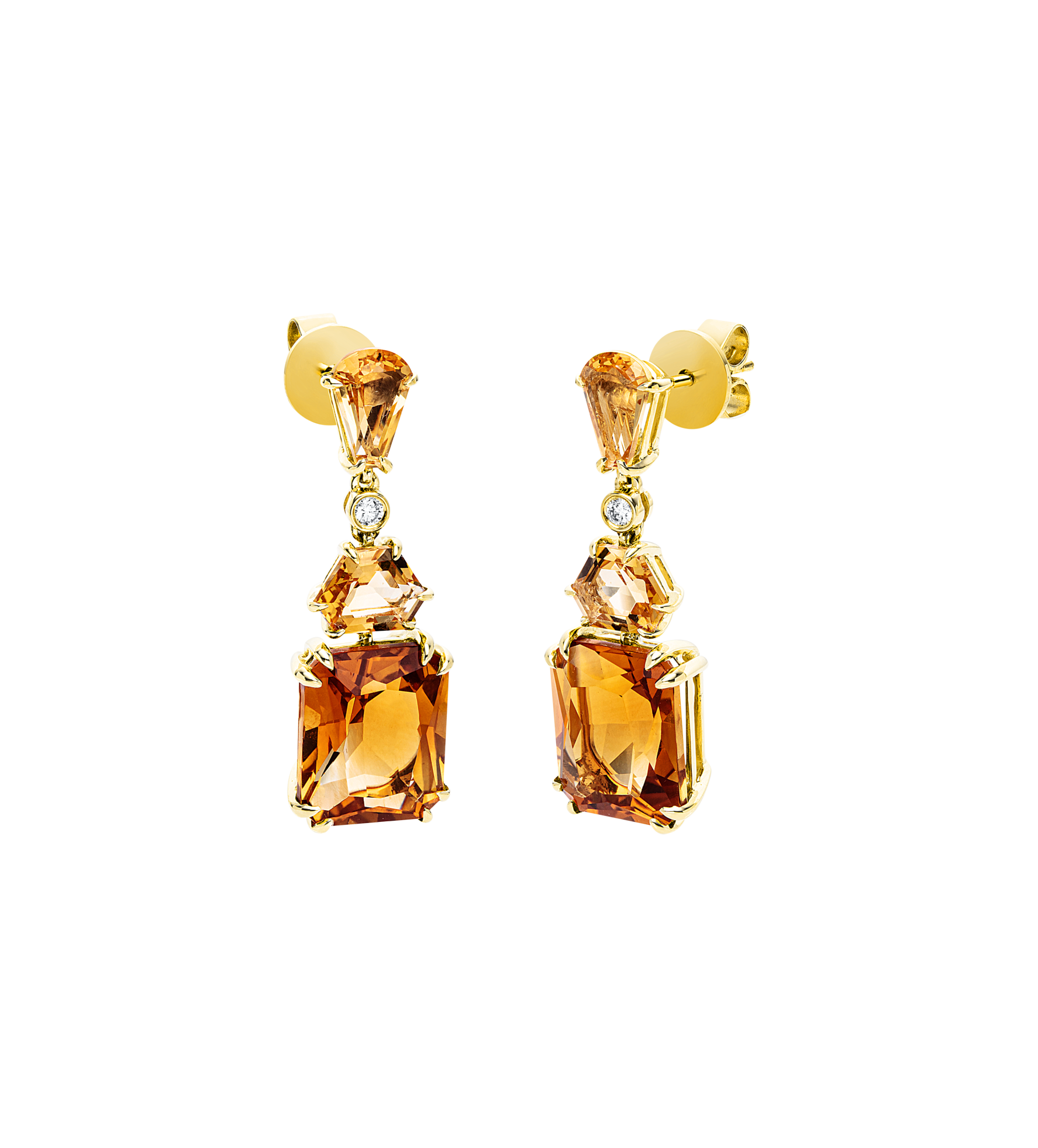 Brogle Classic citrine earrings Brogle Classic citrine earrings
