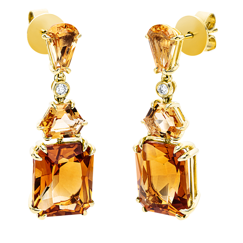 Brogle Classic citrine earrings Brogle Classic citrine earrings