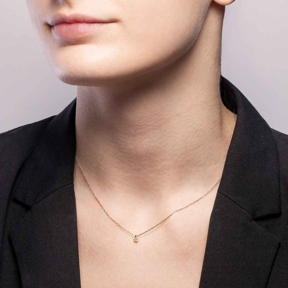 Brogle solitaire necklace Marie up to 0.25 carat