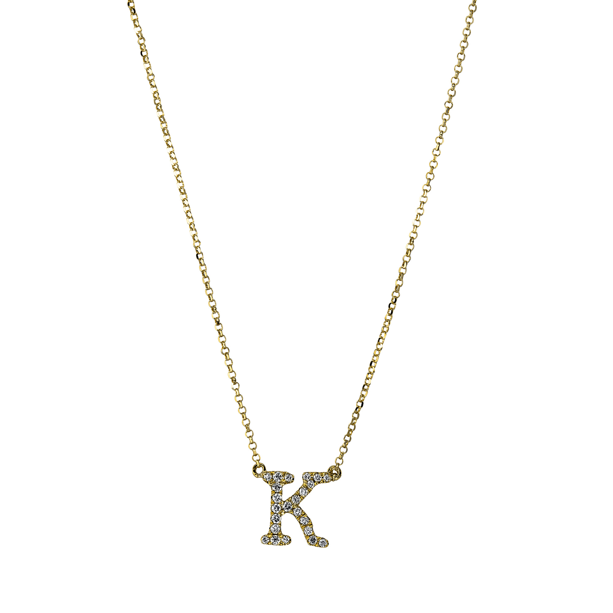 Brogle Classic Kette mit Diamantbuchstaben K Brogle Classic Kette mit Diamantbuchstaben K