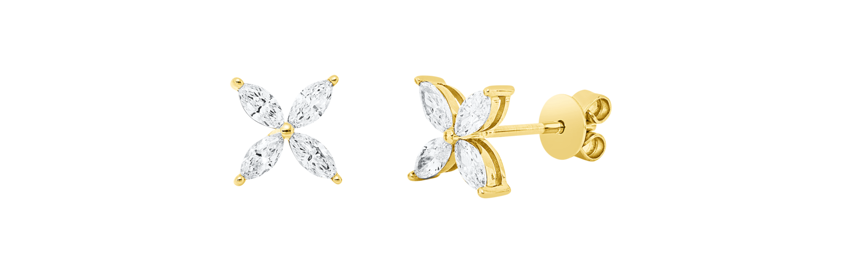 Brogle Classic diamond stud earrings